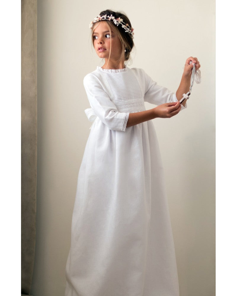 Recepción amplificación Seducir Vestido de comunión Candela de la marca PETRITAS – Modini Shop