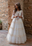 Communion dress model GERALDINE of Manuela Macias brand.