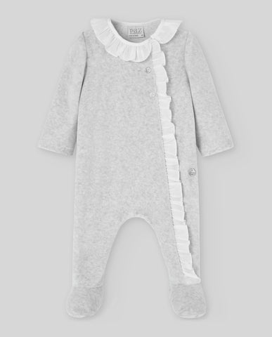 BABY GRAY ROMPER SUIT PAZ RODRIGUEZ