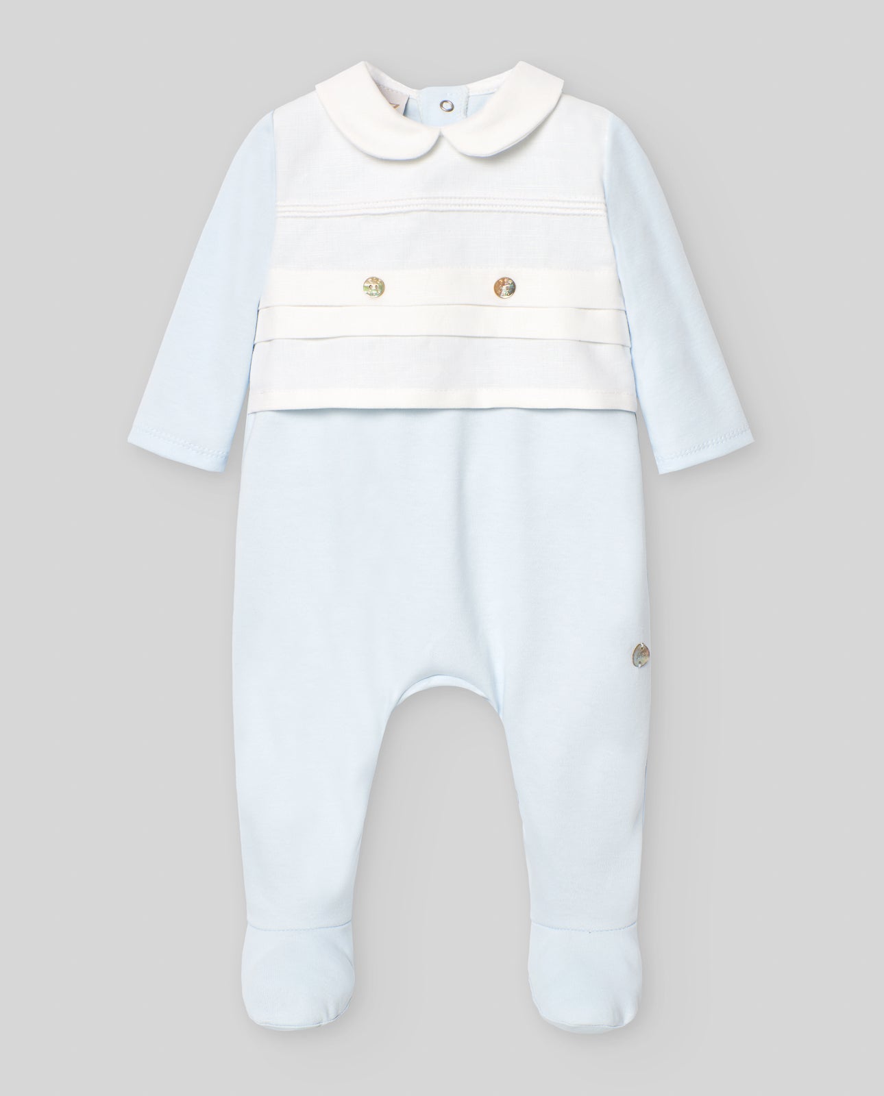 Conjunto de algodón azul bebé niño PAZ RODRIGUEZ