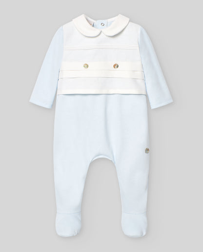 Conjunto de algodón azul bebé niño PAZ RODRIGUEZ