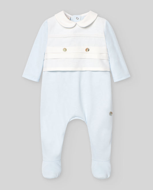 Conjunto de algodón azul bebé niño PAZ RODRIGUEZ