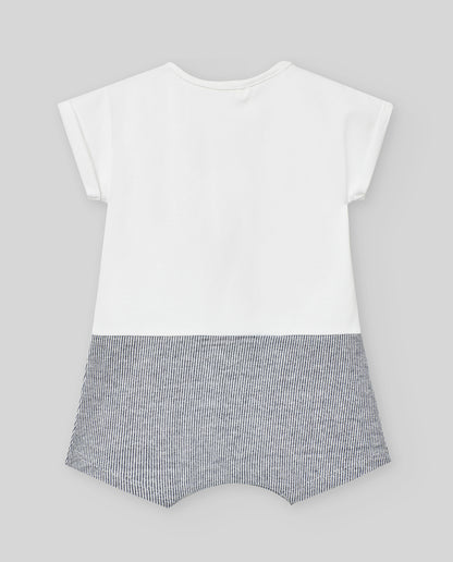 Pelele corto combinado niño "PAZO" de Paz Rodriguez