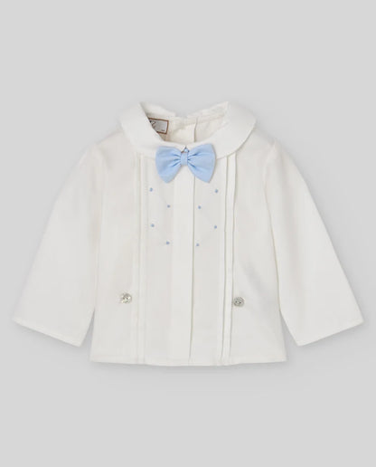 Paz Rodriguez long sleeve shirt with bow tie and pants set for boys