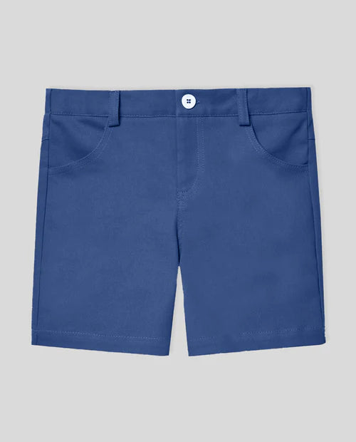 Set de camisa de rayas y pantalón corto azul de Paz Rodriguez para niño