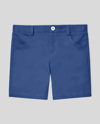 Set de camisa de rayas y pantalón corto azul de Paz Rodriguez para niño