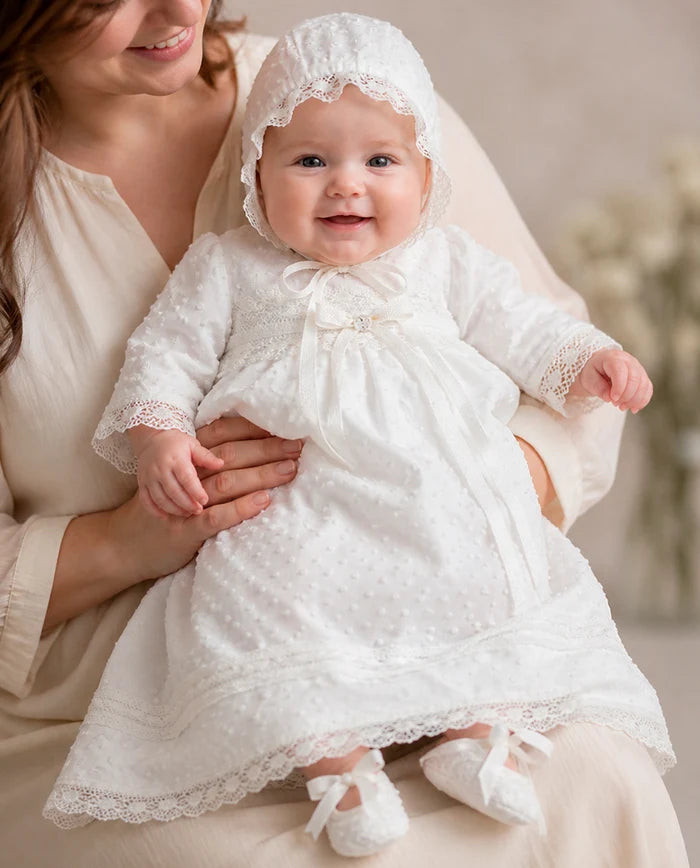 Christening long sleevless dress Unisex of the brand AMAYA