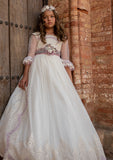 Communion dress model ODETTE of Manuela Macias brand.