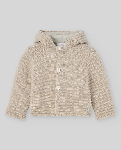 Chaqueta PONTE unisex de punto con capucha (diferente de la foto) para niña de Paz Rodriguez
