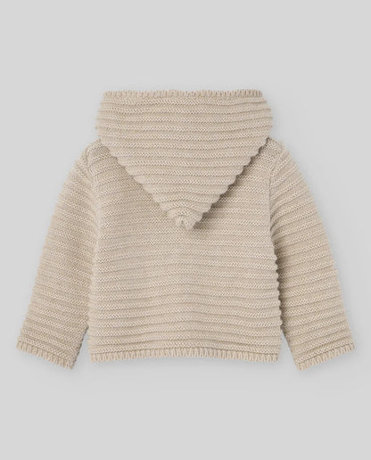 Chaqueta PONTE unisex de punto con capucha (diferente de la foto) para niña de Paz Rodriguez