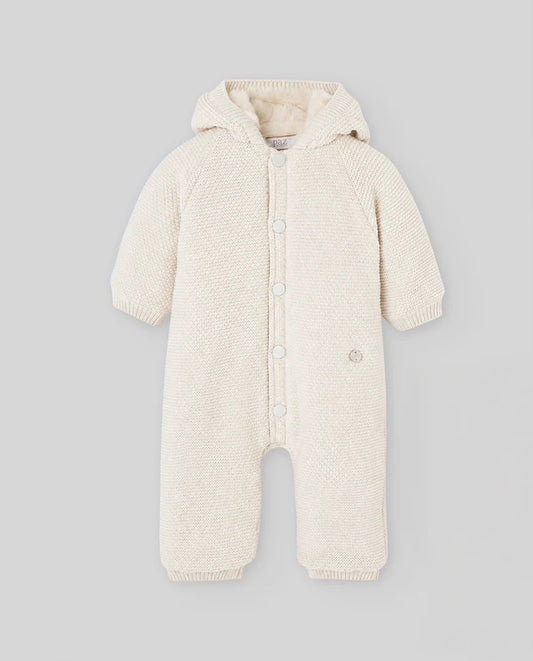 Beige winter set for baby by Paz Rodriguez brand