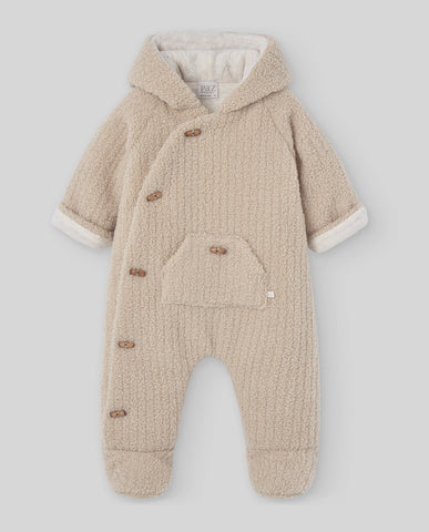 Beige winter set for baby by Paz Rodriguez brand