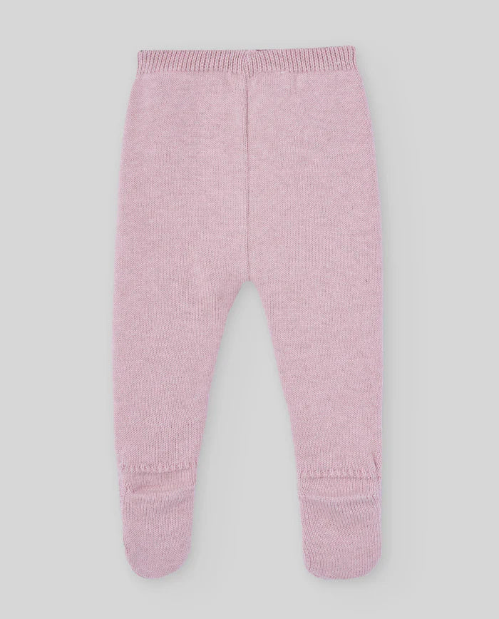 Conjunto de punto rosa Pascua para bebé de la marca Paz Rodriguez