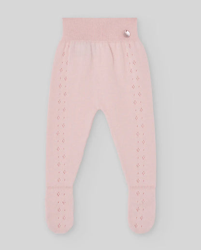 Conjunto de punto rosa Essentia para bebé niña Paz Rodriguez