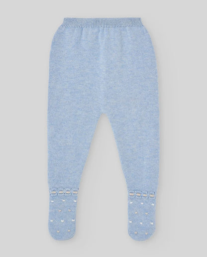 Conjunto de punto azul  VAL para bebé niña Paz Rodriguez