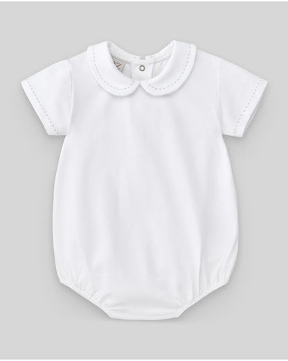 Body Esencial de manga corta de algodón blanco Paz Rodriguez