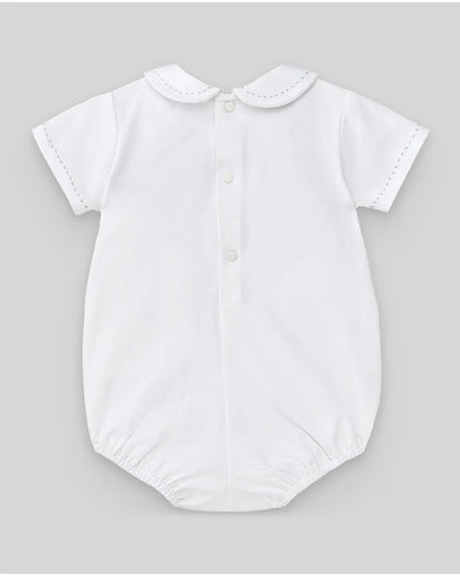 Body Esencial de manga corta de algodón blanco Paz Rodriguez