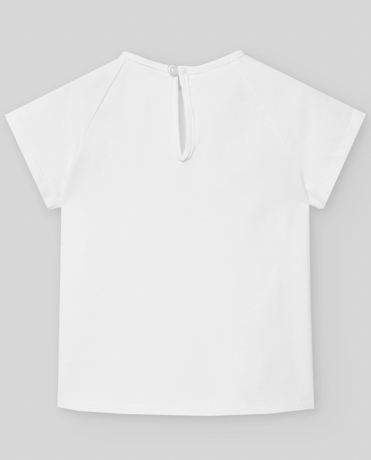 Conjunto de camiseta y falda de tirantes blanco/azul ¨PEONZA¨para niña de marca Paz Rodriguez (Copia)