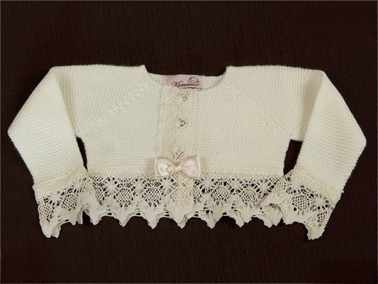 Chaqueta bautizo crudo de la marca MIMOSINES