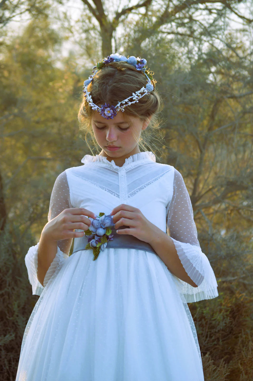 فستان SOL من ماركة MON AIR (يتضمن تاج الزهرة)