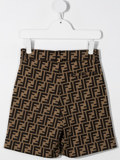 Shorts para niño con motivo FF de la marca Fendi