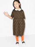 فستان بشعار FF للأطفال من فندي