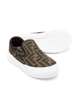 Monogrammed slip-on sneakers Fendi Kids