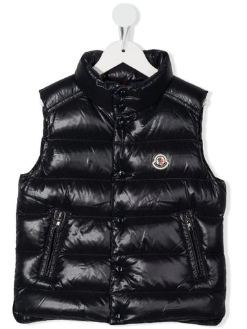 Chaleco capitonado con parche del logo MONCLER