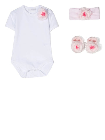 Baby girl summer cotton short sleeve bodysuit for baby girl La Perla