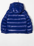 MONCLER blue zippered down jacket with zipper