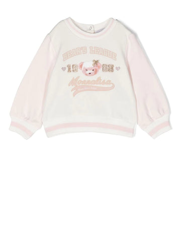 Girl's clothing- MONNALISA teddy bear print sweatshirt