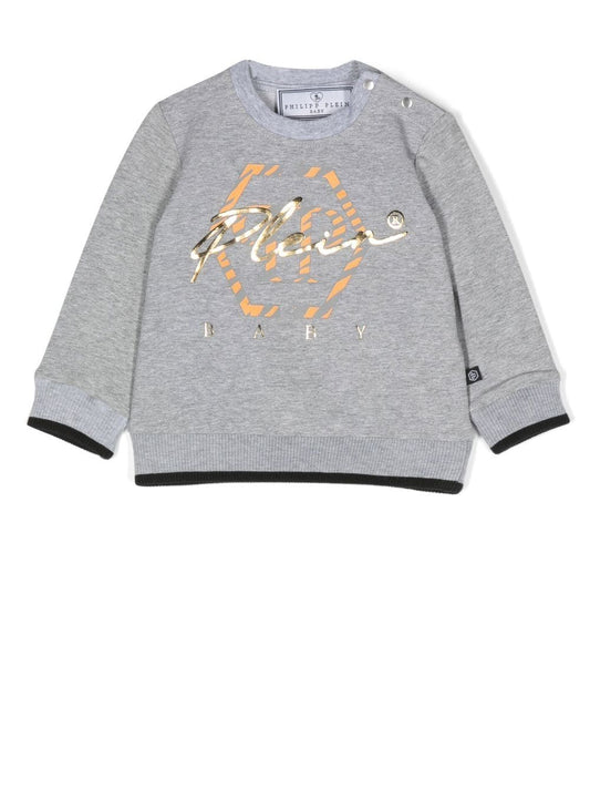 Ropa para niños - sudadera bebe gris Philipp Plein