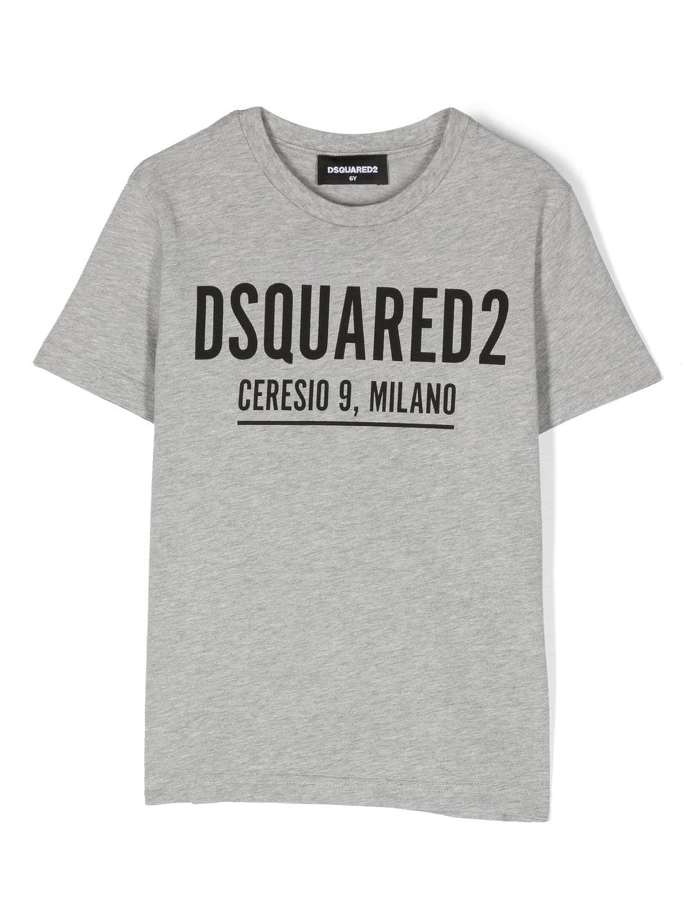 Ropa para niños - camiseta color gris con logo DSQUARED2