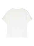 White T-shirt with Fendi logo print from the Fendi Kids brand