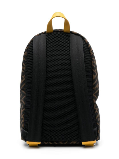 Mochila con monograma marron Fendi Kids para niños