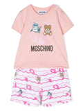 Ropa para niños - set de camiseta y pantalón corto con motivo Teddy Bear MOSCHINO