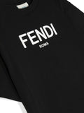 Camiseta con logo estampado Fendi Kids