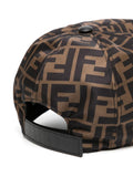 Zucca cap with printed logo FF FENDI