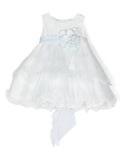 Vestido de ceremonia azul 341 para bebé niña de la marca MIMILÚ