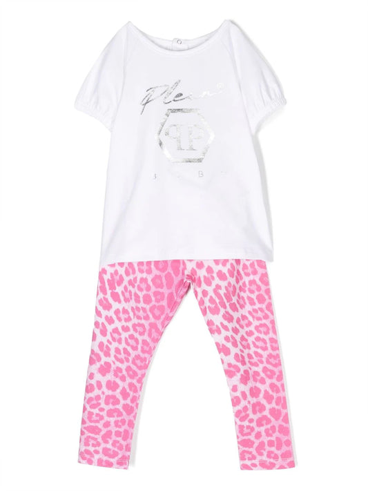 Philipp Plein cheetah print jumpsuit set