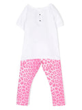 Philipp Plein cheetah print jumpsuit set