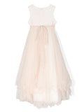 Vestido de comunión blanco 217 para niñas de la marca MIMILÚ