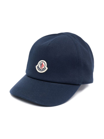 Cap with  MONCLER brand logo patch
