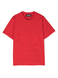Camiseta roja con motivo gráfico DSQUARED2