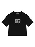 Camiseta color negro DNA con aplique del logo Dolce & Gabbana