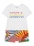 Dolce & Gabbana logo printed romper suit