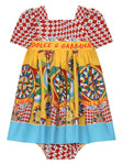 Dress CARRETTO motif Dolce & Gabbana