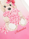 Pink dress with MONNALISA bear motif
