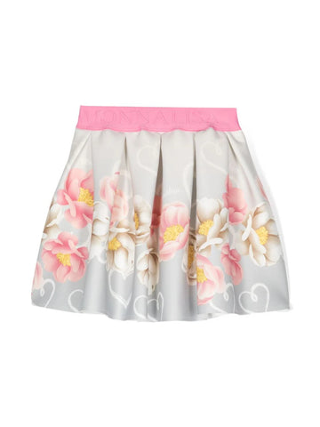 Ropa para niños - falda con estampado floral MONNALISA