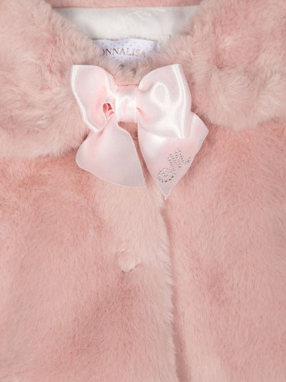 MONNALISA jacket with bow detail